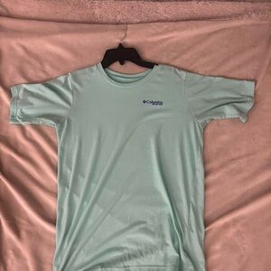 Columbia Green Short Sleeve Tee Casual Comfort